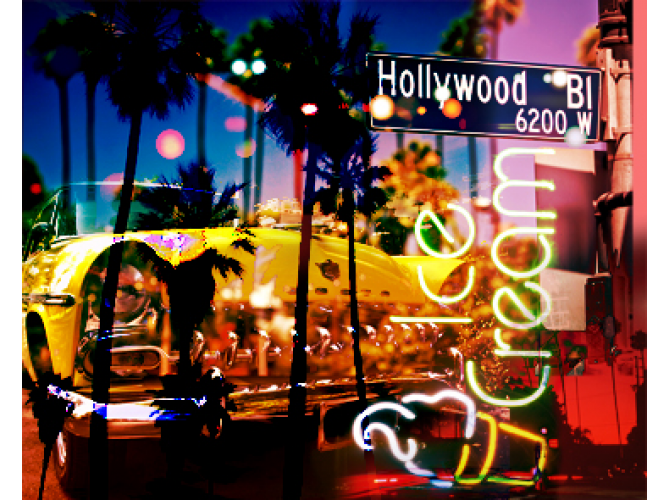 Neon Hollywood Blvd the artwork factory